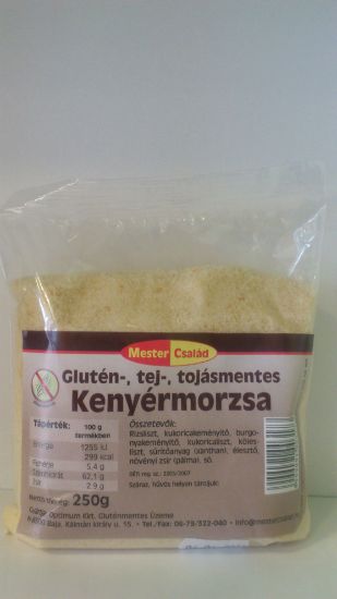 Kép Kenyérmorzsa (gluténmentes)  250g