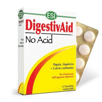 Kép Natur Tanya  ESI DigestivAid No Acid 12 db szopogatós savlekötő tabletta