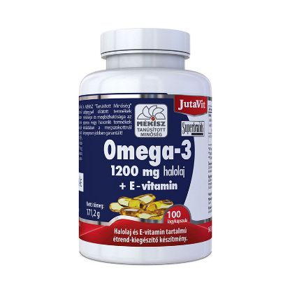Kép JutaVit Omega-3 1200 mg halolaj + E-vitamin kapszula 100db
